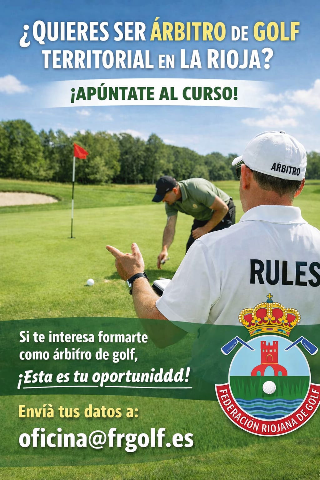Curso de Árbitro Territorial de Golf de La Rioja 2026